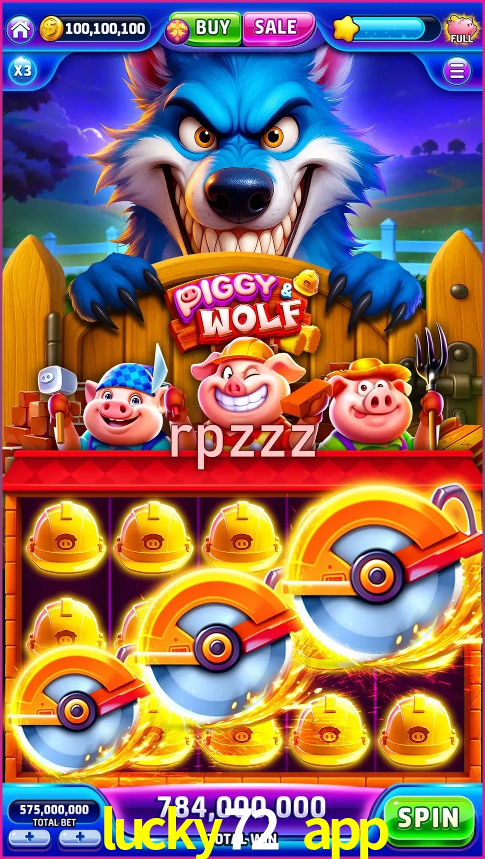lucky72 app — cuplikan layar ringkas
